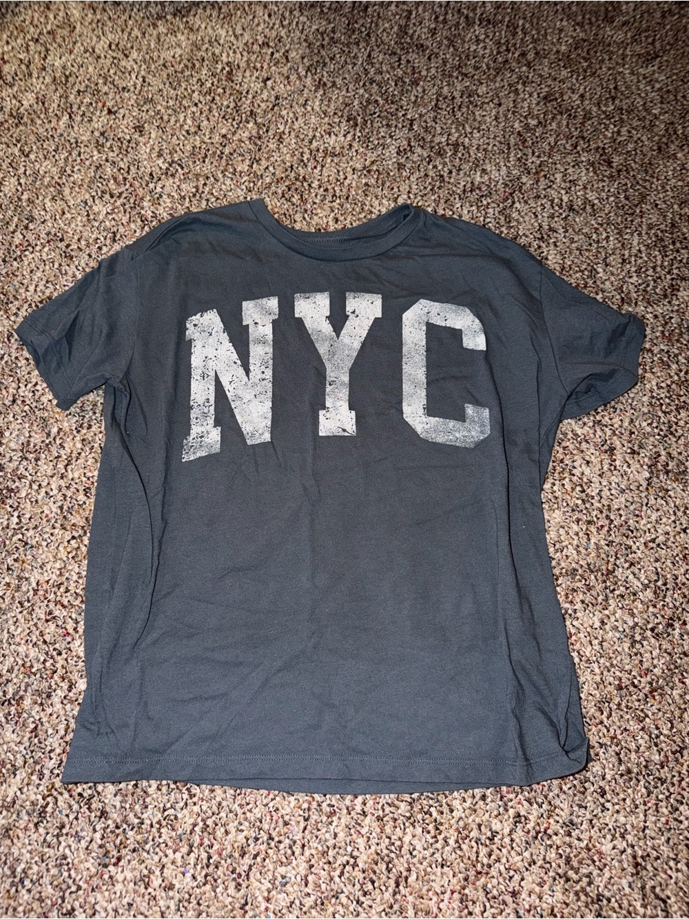 NYC Graphic Tee in Dark Gray